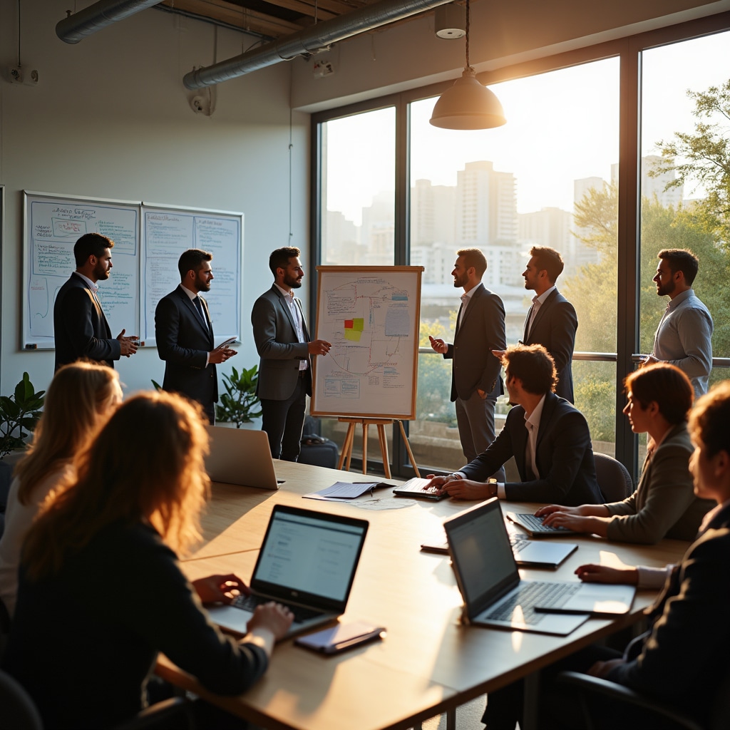 Team working through coordination challenges